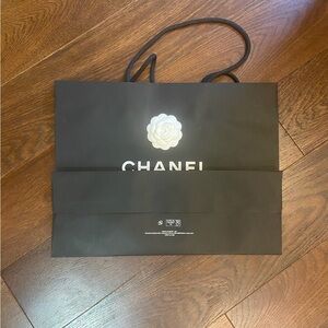 Chanel shopping bag with camellia flower